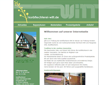 Tablet Screenshot of korbflechterei-witt.de